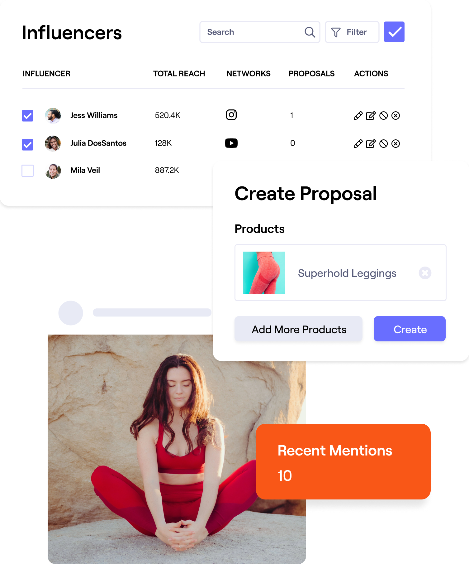 Stylized images of content and metrics in Sanad